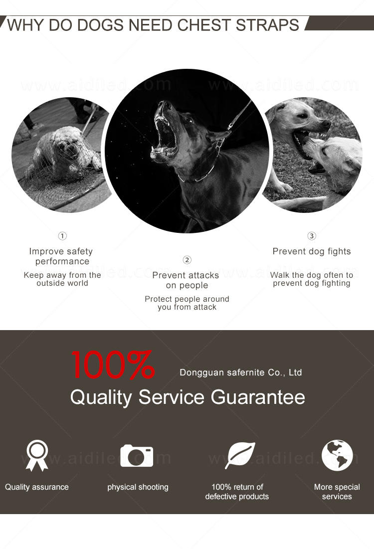 AIDI nylon light up dog harness manufacturer for pet-3