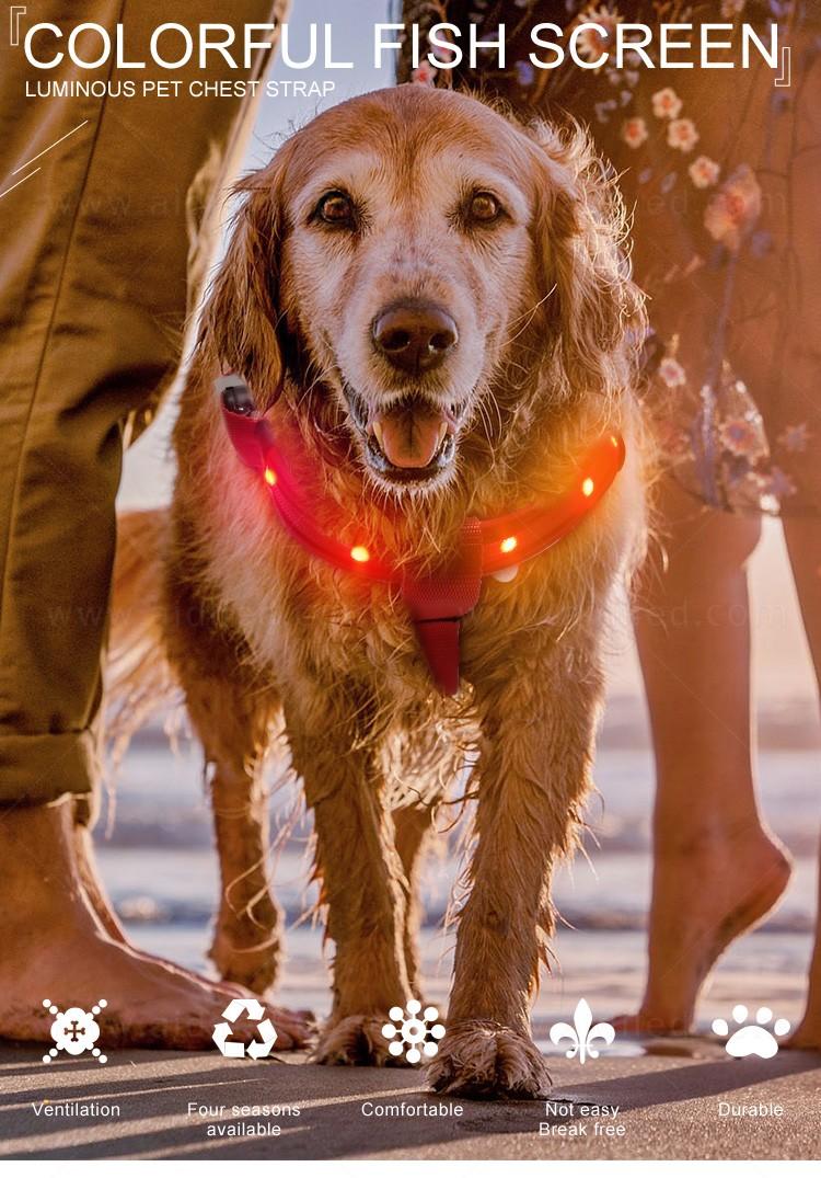 AIDI soft glowing dog harness manufacturer for outdoors-3