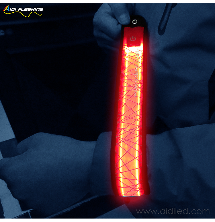 -Led Hot-pressing Slap Band With Reflective Printing Aidi-s7-shenghong-9