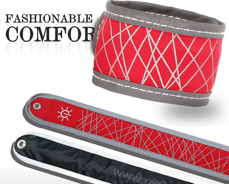 -Led Hot-pressing Slap Band With Reflective Printing Aidi-s7-shenghong-4