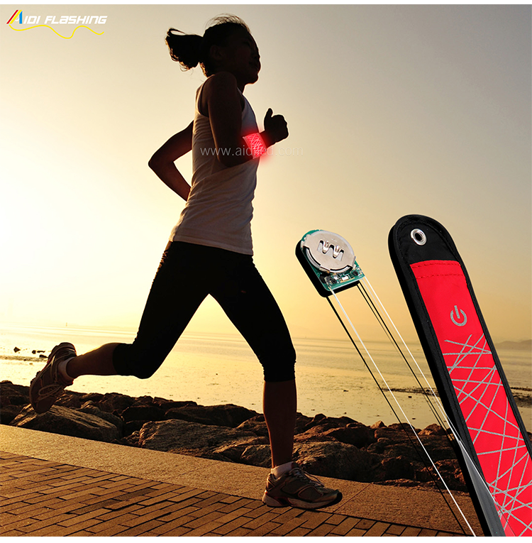 -Led Hot-pressing Slap Band With Reflective Printing Aidi-s7-shenghong-7