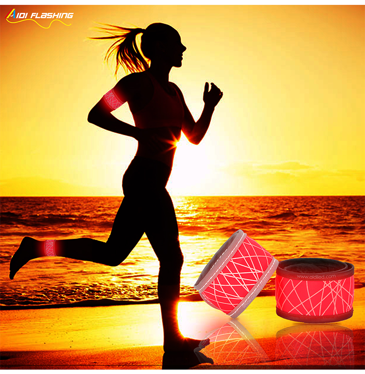 -Led Hot-pressing Slap Band With Reflective Printing Aidi-s7-shenghong-8