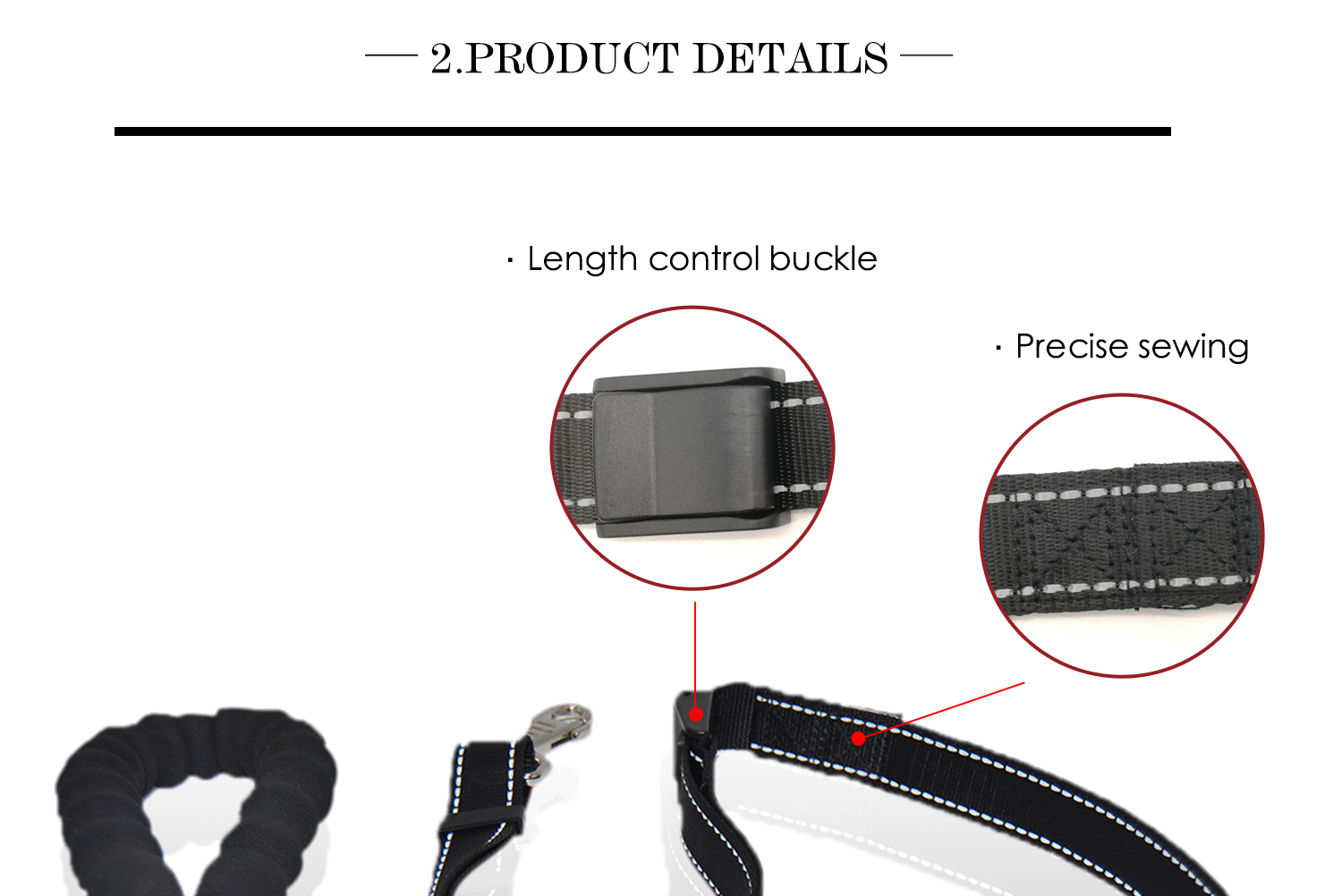 AIDI-High-quality Best Led Dog Leash | Led Pu Leather Dog Leash Aidi-l6-3