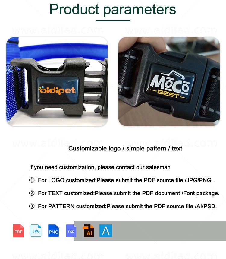 AIDI led dog safety collar design for park-8