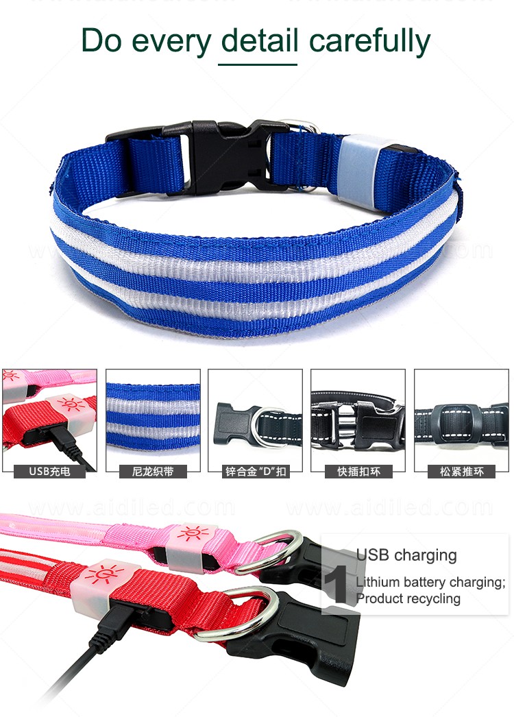 AIDI led dog safety collar design for park-10