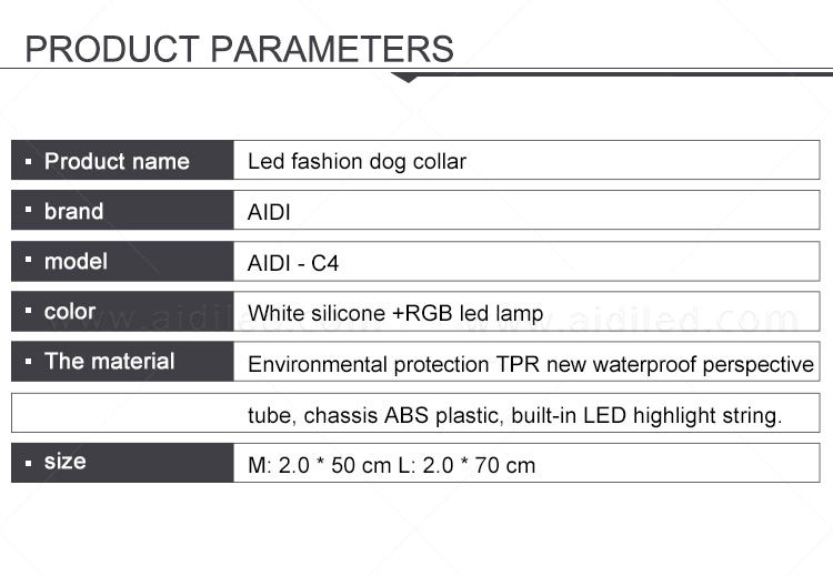 reflective lighted dog collars waterproof factory for park-3