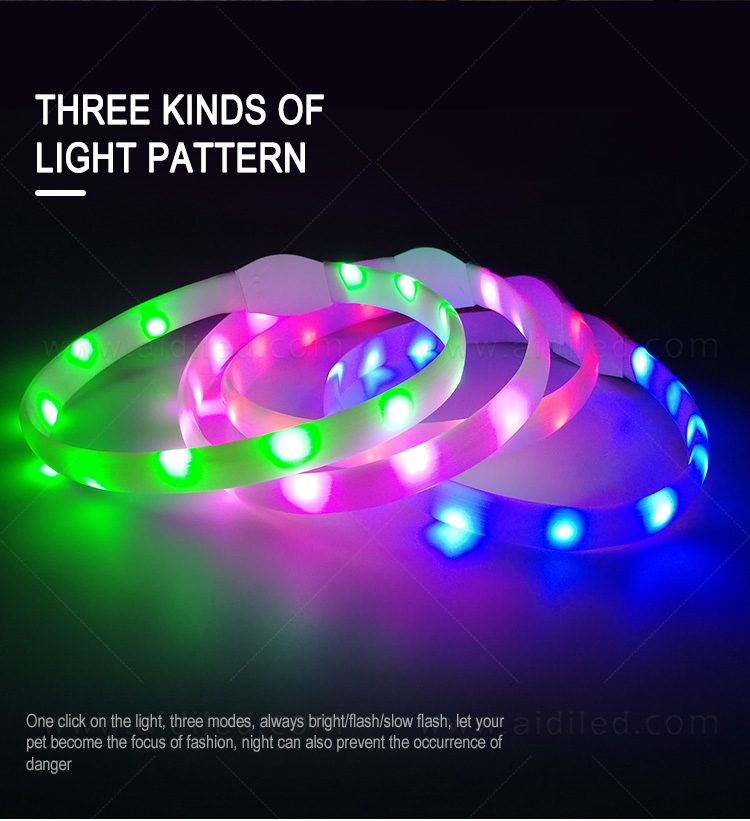 reflective lighted dog collars waterproof factory for park-9