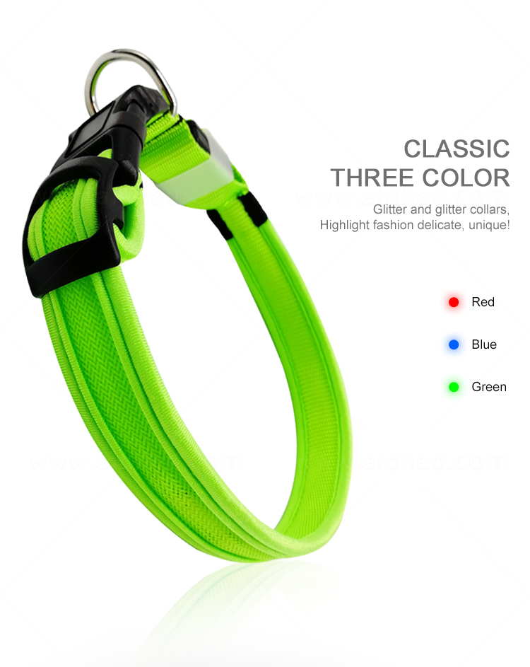 silicone dog collar lights waterproof inquire now for pet-8