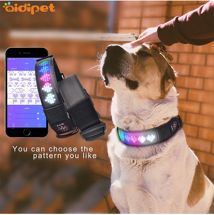 AIDI glow in the dark dog collar with good price for outdoors-4