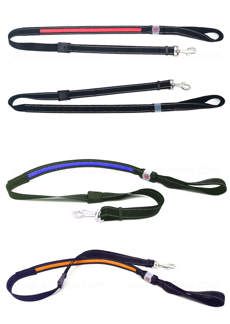 AIDI nylon led light dog leash with good price for walking-9