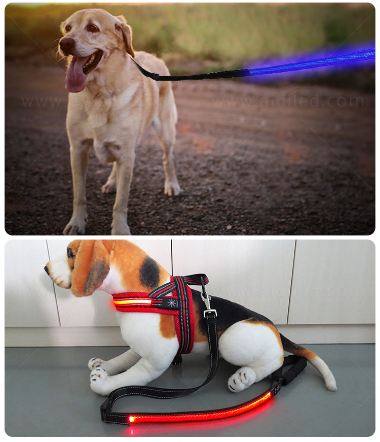 AIDI nylon led light dog leash with good price for walking-15