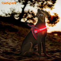 Illuminated  Dog Harness Vest, Double Fiber Nylon Mesh Led AIDI-H3