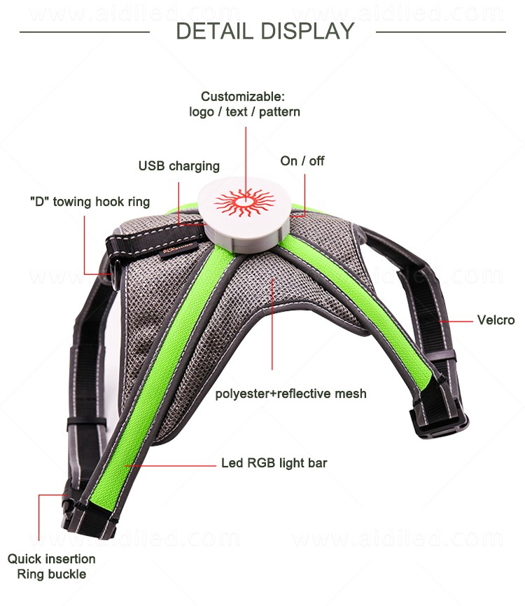 AIDI reflective glowing dog collar directly sale for outdoors-10