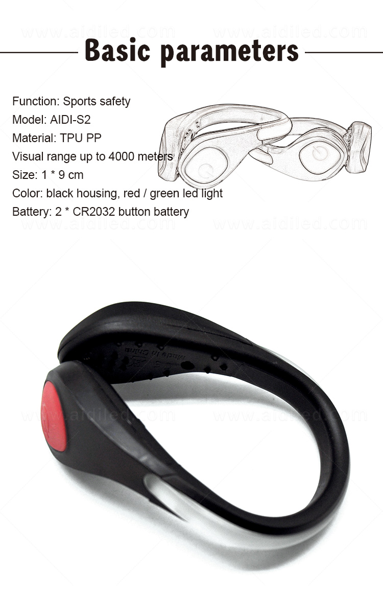 AIDI night runner led shoe clip factory for children-6