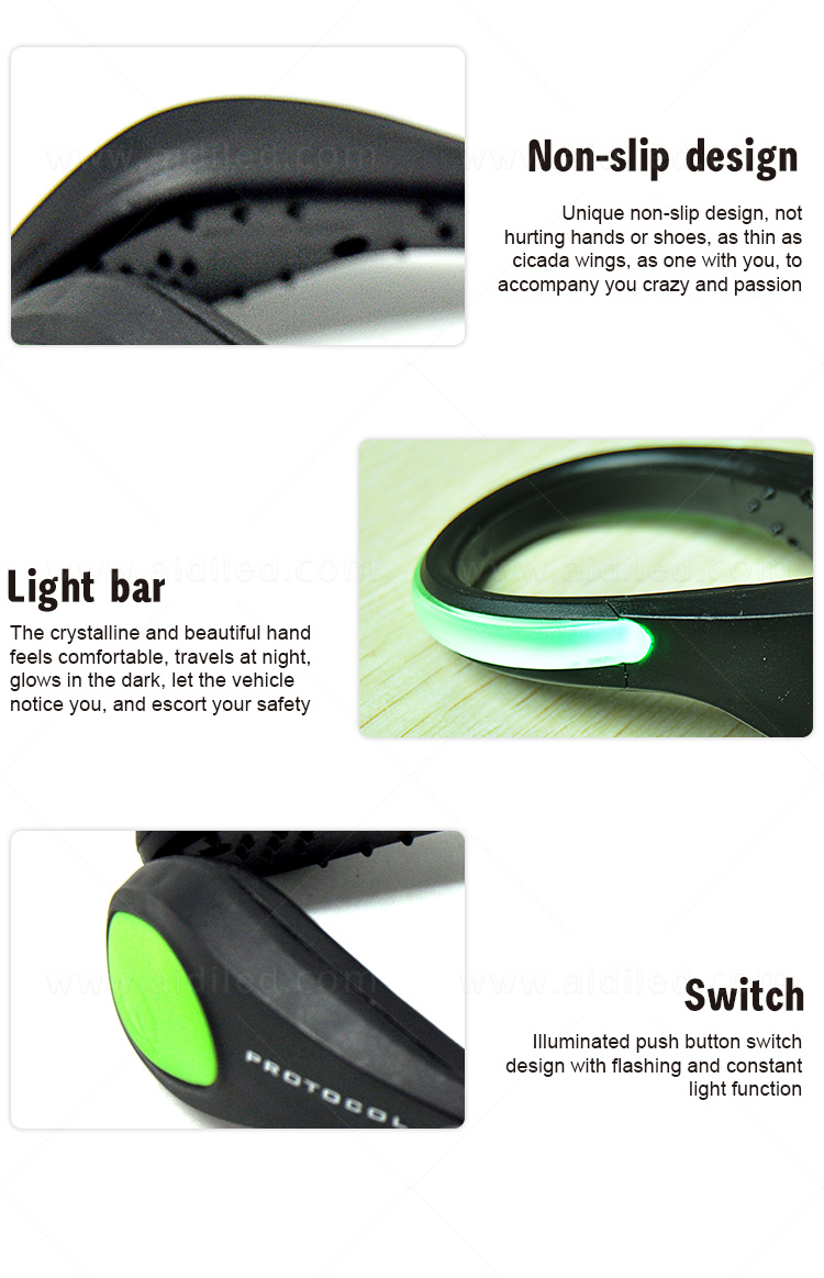 AIDI night runner led shoe clip factory for children-11
