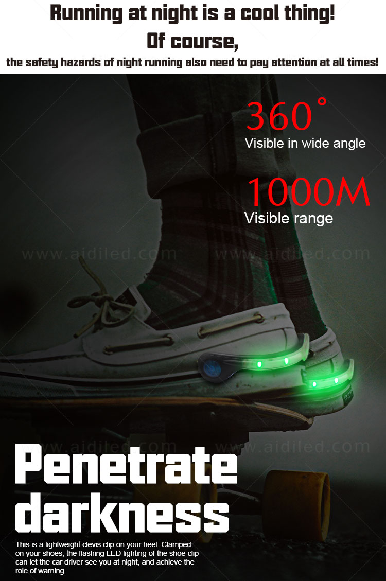 AIDI adjustable led shoe clip design for adults-4