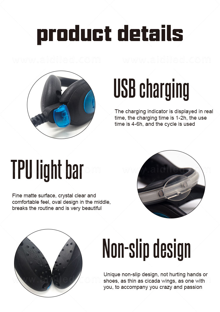 AIDI adjustable led shoe clip design for adults-10
