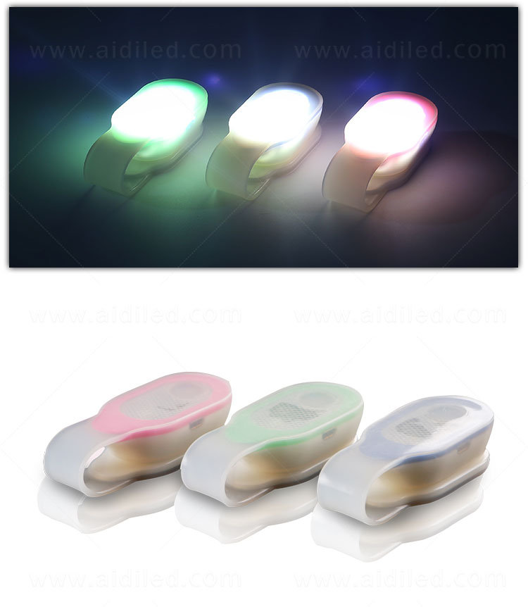product-waterproof USB rechargeable LED magnet clip safety lights for runners AIDI-S5-AIDI-img-1