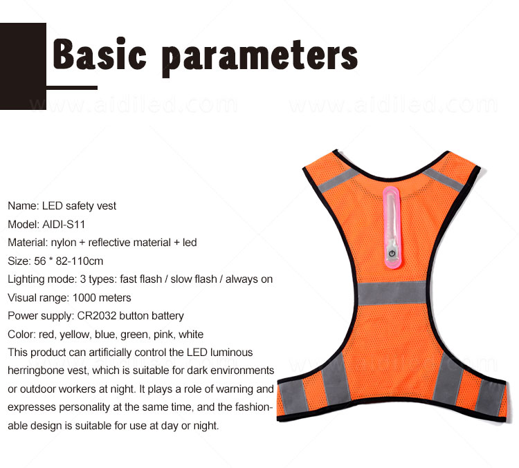 AIDI high visibility vest series for sports-4
