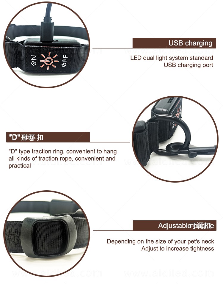 AIDI durable led collar light factory for walking-11