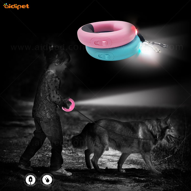 M10 Retractable Dog Leash with Led