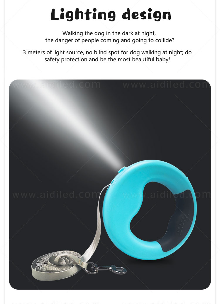 AIDI nylon light up dog collar and leash factory for park-4