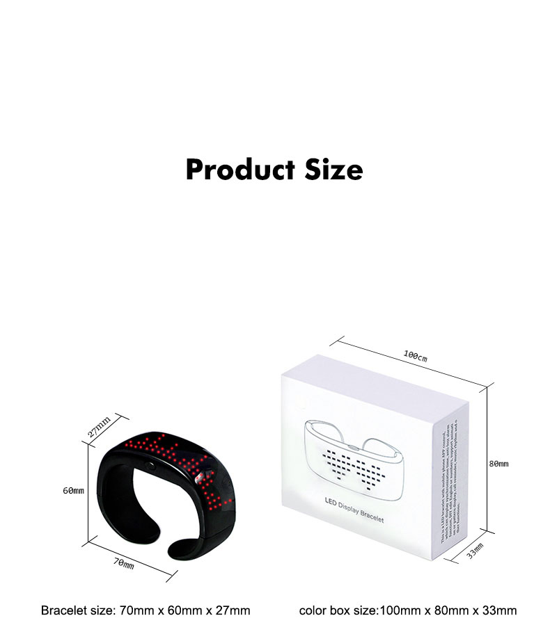 product-Smart APP Bluetooth Connection Led Bracelet-AIDI-img