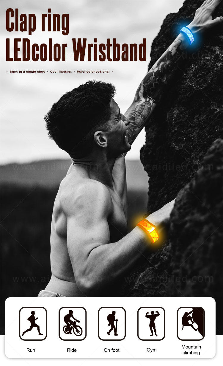 AIDI led slap bracelet with good price for sports-2