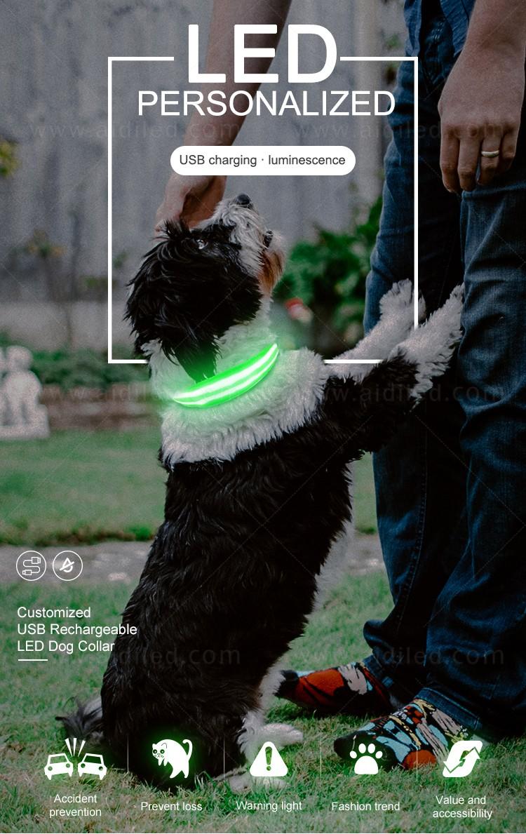 AIDI led dog safety collar design for park-1