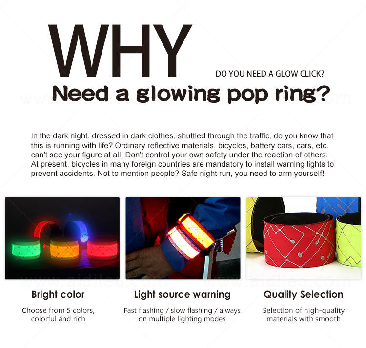 AIDI led slap bracelet with good price for sports-3
