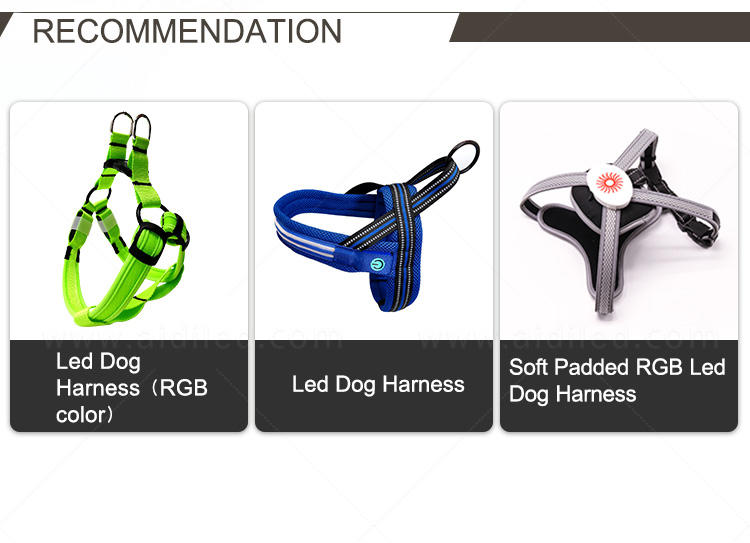 AIDI nylon light up dog harness manufacturer for pet-2