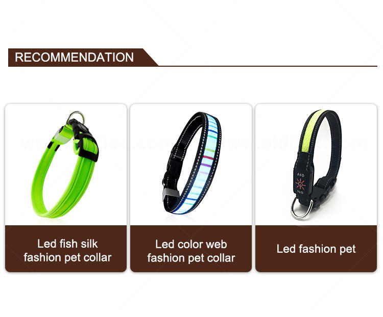 silicone dog collar lights waterproof inquire now for pet-1