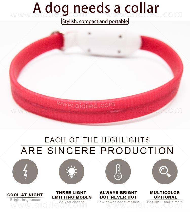 filament night dog collar factory for outdoors-3