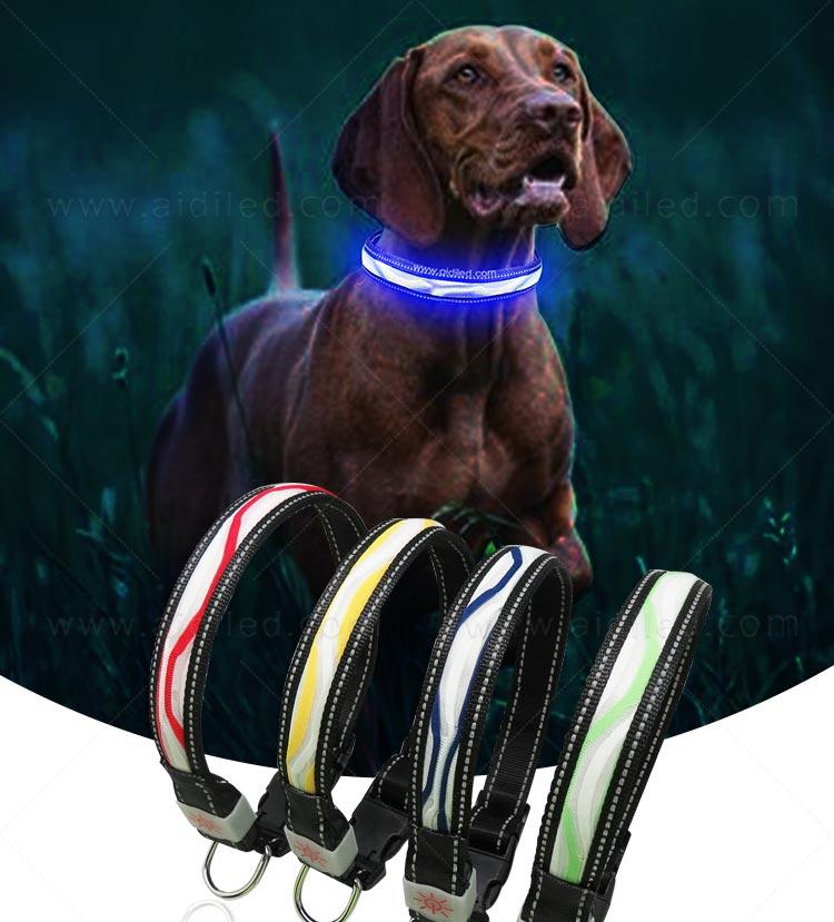 AIDI dog collar led flashing light design for park-3