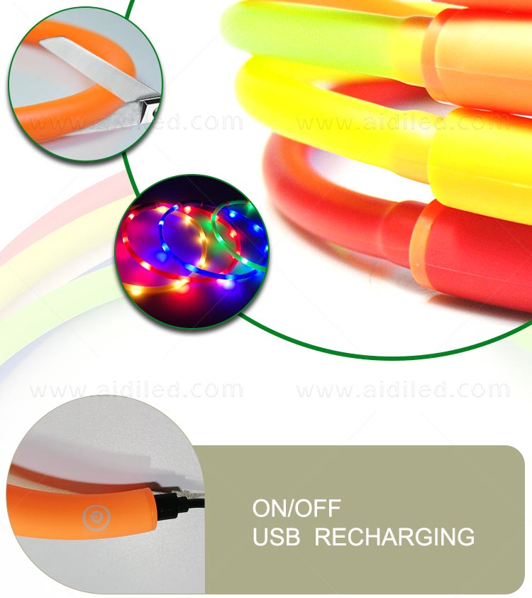 AIDI glowing best dog collar light design for walking-9