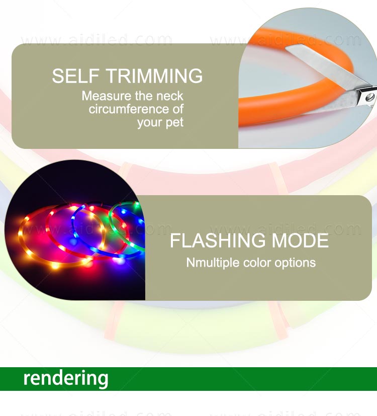 AIDI glowing best dog collar light design for walking-10