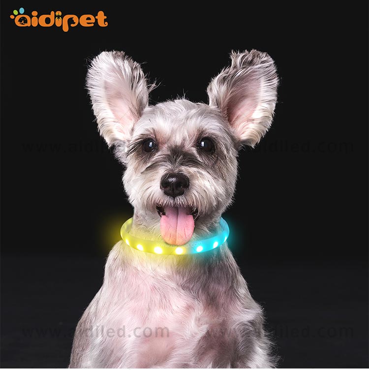 led RGB colorful pet collar AIDI-C6