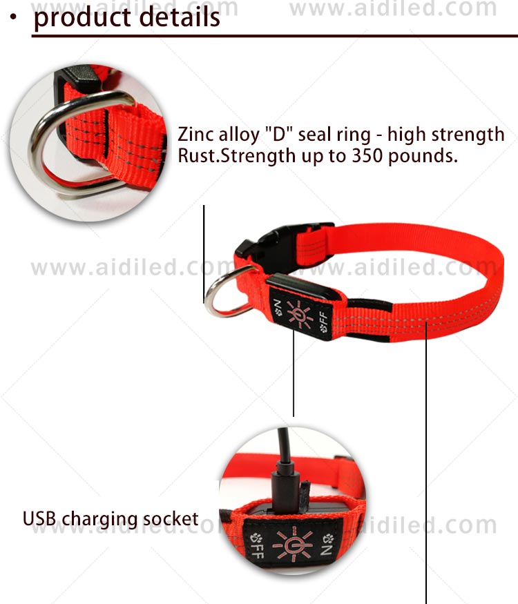 AIDI-Find Illusion Dog Collar Flashing Led Dog Collar Pendant Light-4