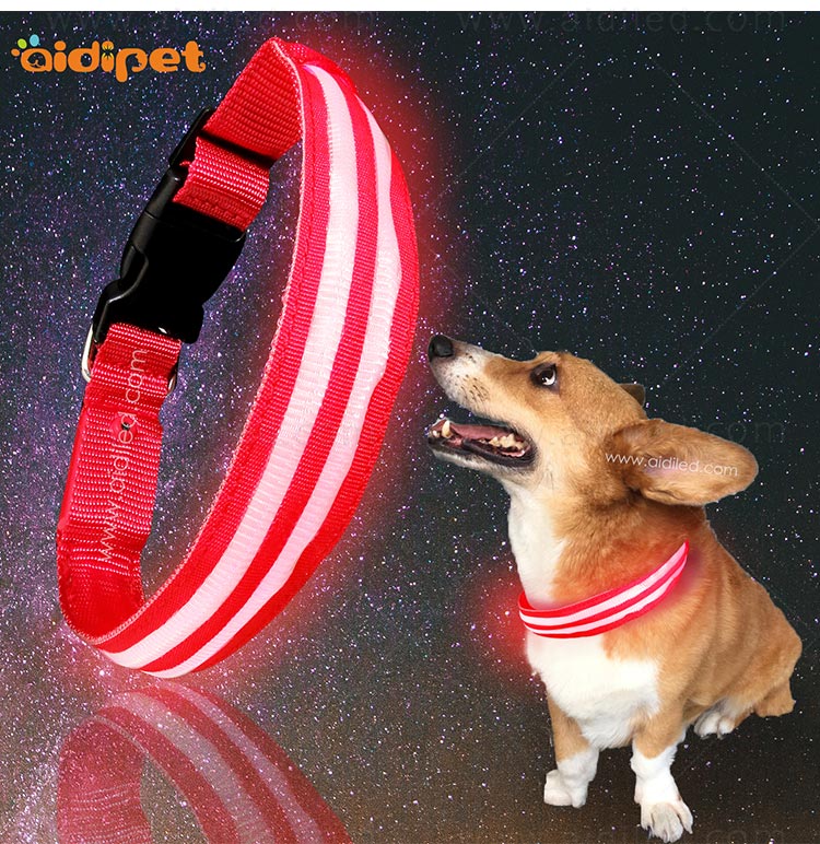 AIDI dog collar safety light design for park-8