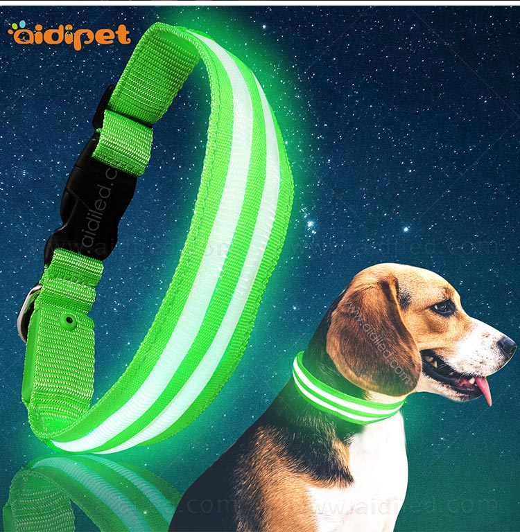 AIDI dog collar safety light design for park-9