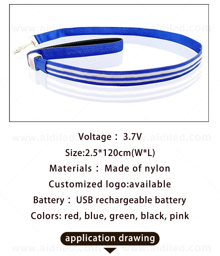 AIDI-Dog Leash With Flashlight Flashing Dog Leash Manufacture-7
