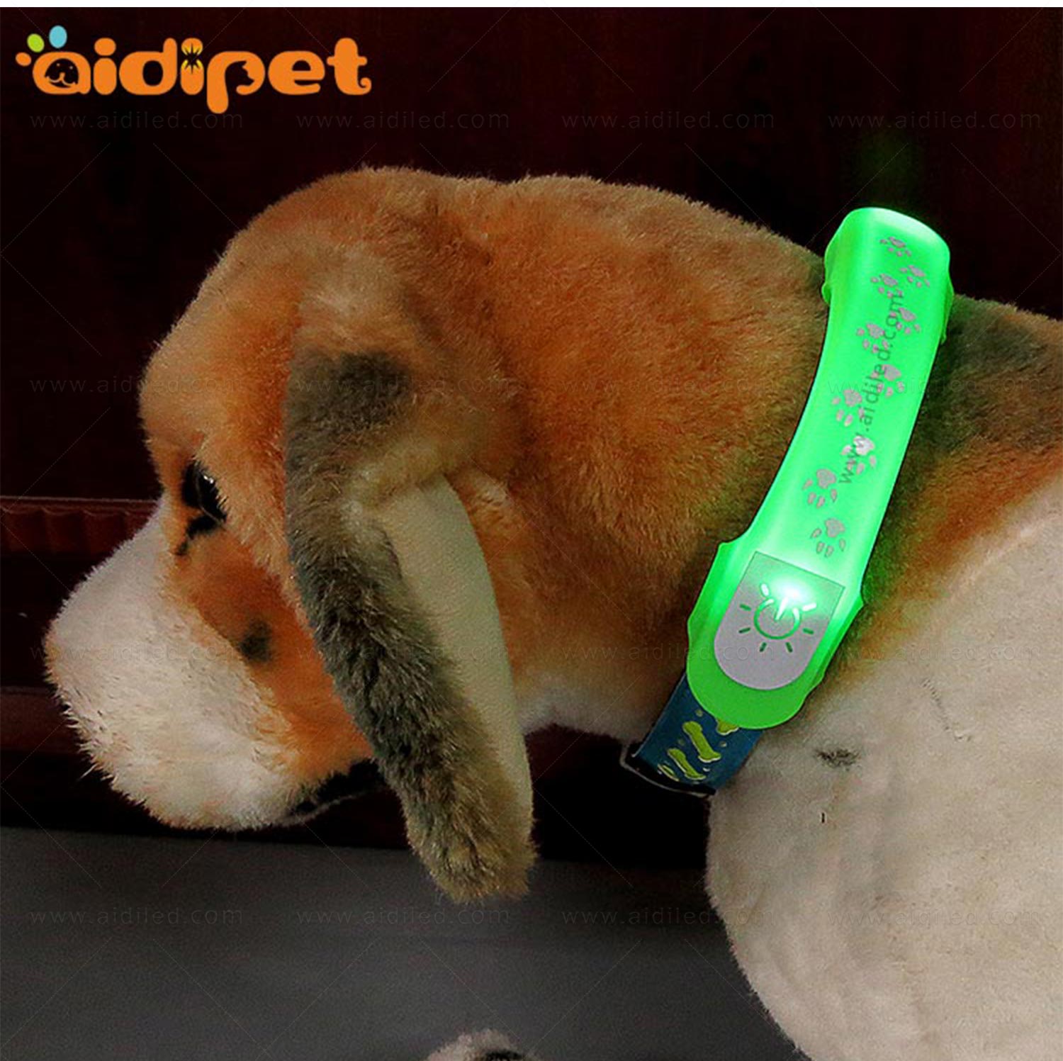 AIDI-Professional Pet Collar Accessories Flashing Dog Collar Light-8