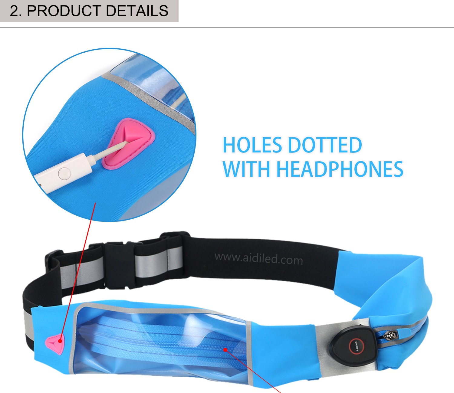 AIDI safety waist belt bag from China for sports-4