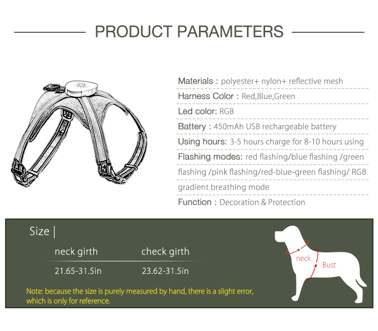 AIDI fishing net glowing dog collar series for street-4