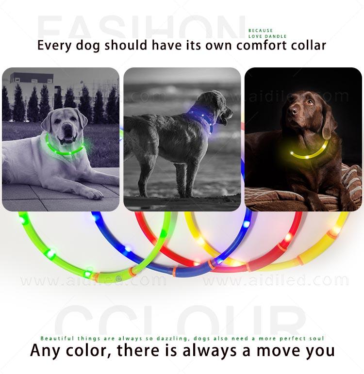 AIDI glowing best dog collar light design for walking-3