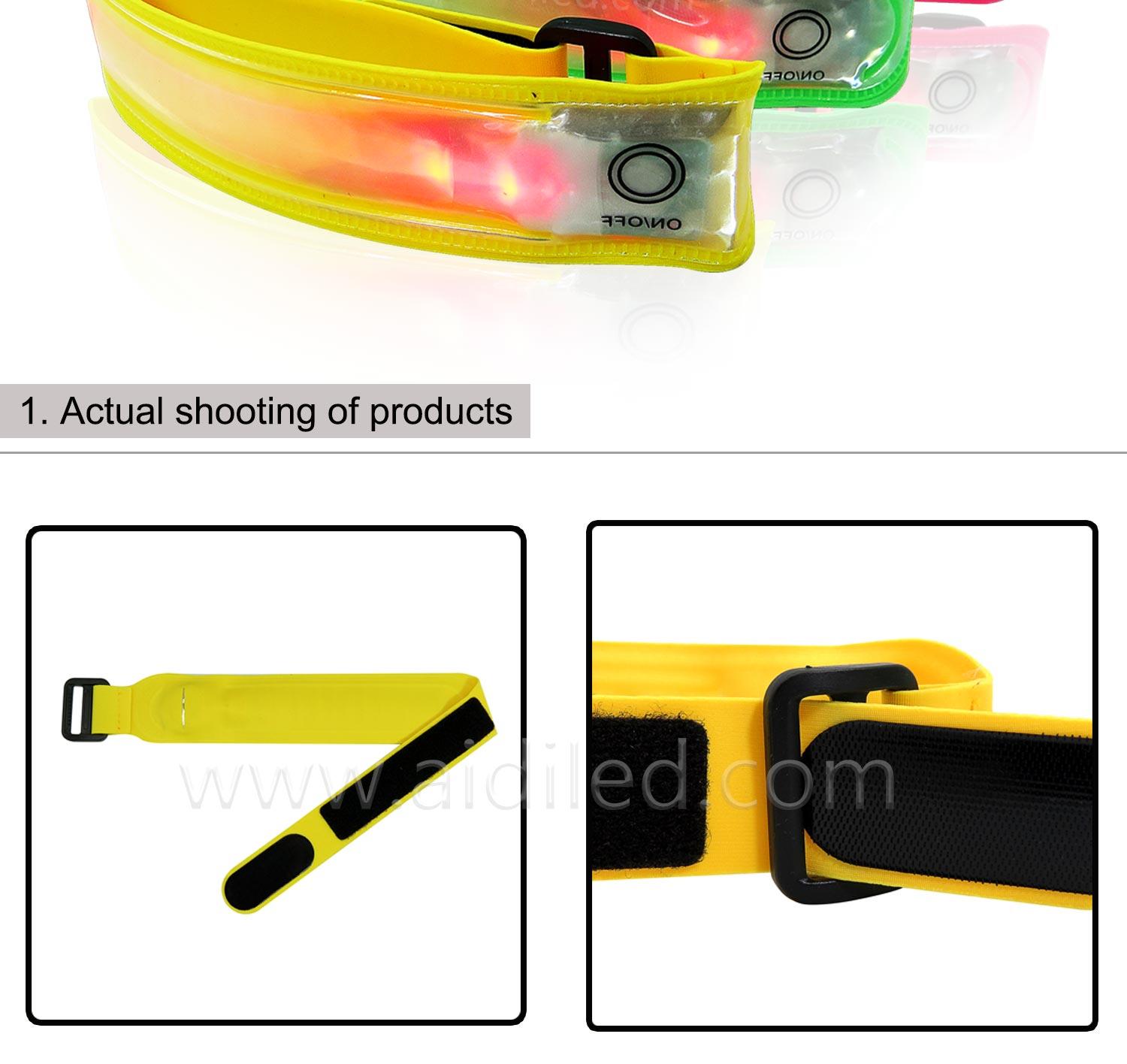 AIDI-Find Reflective Armbands Led Light Up Arm Leg Band For Sport-2